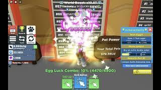 OMG!! I Got #89 Pet power :0 | Short | Test Server-Clicker Simulator | GamingAndReacting