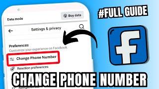 How to Change Phone Number on Facebook | Change Phone Number Facebook