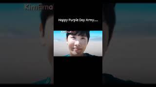 Happy Purple Day #fypシ゚viral #btsmember #btsofficialbighit #trendingshorts