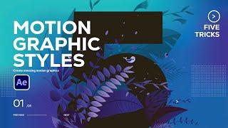 5 Motion Graphic Styles To Know in After Effects