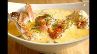 seafood cream soup recipe (Arabic version)  ...طريقة عمل شوربة السيفود بالكريمة (عربي)