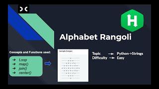 Alphabet Rangoli [HackerRank] Solution | Python | String | Pattern Printing
