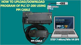 Easy to connect PLC S7-200 CPU 226 CN communication with PPI cable by Step7 MicroWin V4.0 SP9