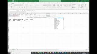 MS Excel tutorial covering Concatenate, concat and use of &.