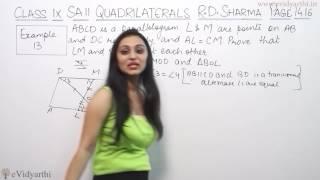 Example 13, Page No.14.16 - Quadrilaterals (R.D. Sharma Maths Class 9th)