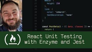 React Unit Testing with Enzyme and Jest (P5D51) - Live Coding with Jesse