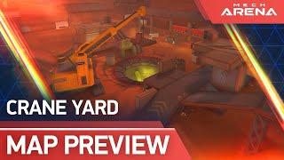 Map preview: Crane Yard | Deathmatch 5v5 | Mech Arena