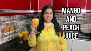 REFRESHING MANGO AND PEACH JUICE IN UNDER 2 MINUTES