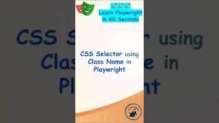 Playwright Tutorial | CSS Selector using Class Name in Playwright