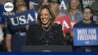 Harris holds rally in battleground Pennsylvania