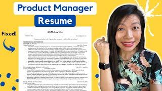 Product Manager RESUME fixes to get you interviews