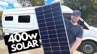 Installing 400w Renogy Solar System On Our Mercedes Sprinter Conversion #vanlife