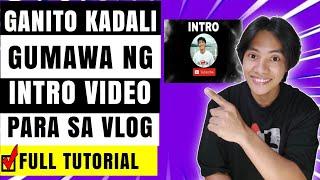 Paano gumawa ng intro video para sa vlog gamit ang capcut app sa cellphone step by step tutorial