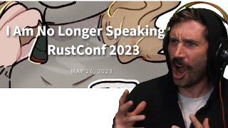 Stepping Down From RustConf and Rust Project Controversy