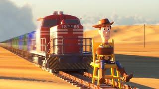 Toy Story Characters Face Sid's Train – Epic Showdown! 