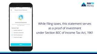 How to Generate a Tax Statement on the Paytm Money App