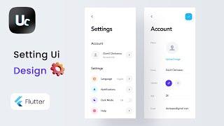 Account Settings Screen UI Design | Flutter Speed Code