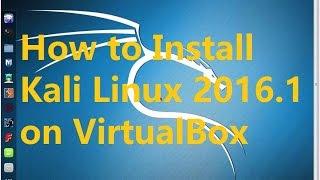 How to Install Kali Linux 2016.1 Rolling Edition