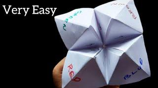 Easy, Fortune teller DIY  | Easy Origami Fortune Teller |Paper craft