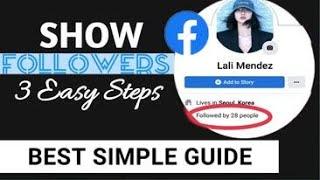 HOW TO SHOW FOLLOWERS ON FACEBOOK