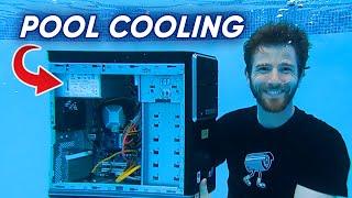 I can’t believe this worked - Pool Water Cooling (janky)