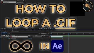 How to keep a gif looping in after effects
