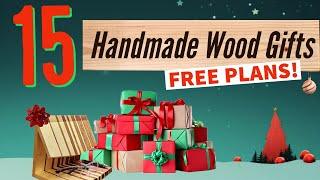 15 Small Woodworking Projects/Gifts You Can Make Before Christmas. FREE PLANS.