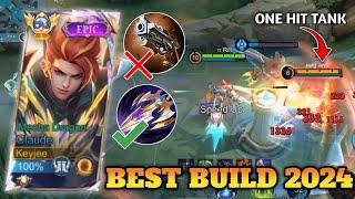 BEST BUILD CLAUDE COUNTER HERO META 2024 !! (ONE HIT) | BUILD TOP 1 GLOBAL CLAUDE - MLBB