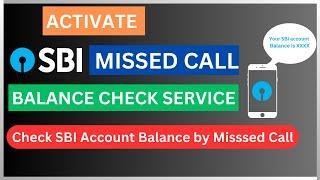 How To Register SBI Missed Call Balance Check Service | Check SBI Account Balance by Missed Call