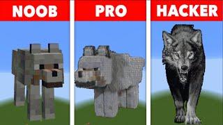 NOOB VS PRO VS HACKER Minecraft Pixel artwolf