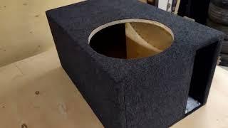 Как оклеить короб для сабвуфера карпетом | DIY How to Carpet a Subwoofer Box