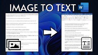 Convert Image to Text Microsoft Word Free | Step-by-Step Tutorial | 2023