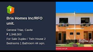 Bria Homes Inc/RFO unit.