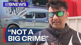 Man who drove off car with boy inside insists it was 'right thing to do' | 9 News Australia