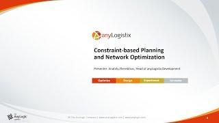 Webinar: Supply Chain Constraint-based Planning and Network Optimization