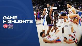 GAME HIGHLIGHTS: Pistons Complete Comeback vs Kings