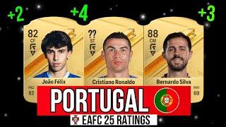 PORTUGAL PLAYER RATINGS / EAFC 25 (FIFA 25) ️ FT. Ronaldo, Bernardo Silva, Felix