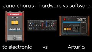 Juno chorus - Hardware vs Software