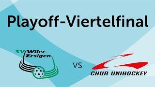 Playoff-Viertelfinal SV Wiler-Ersigen gegen Chur Unihockey