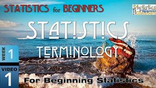 The Vocabulary of Statistics – Terminology for Beginning Statistics (1-1)