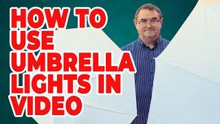 How to use umbrella lights in video: Cheap YouTube lighting setup and Video Conferencing lights