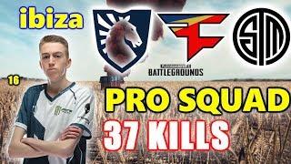 PUBG - Team Liquid ibiza, Faze FuzzFace, Ubah & TSM Gustav - 37 KILLS - PRO SQUAD