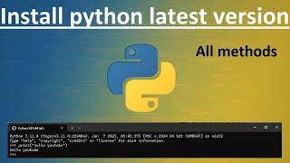 How to install python on windows 10 and 11 | Full guide and sample run