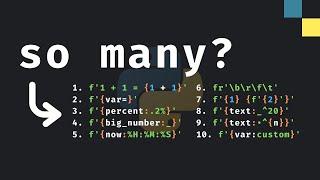 Every F-String Trick In Python Explained