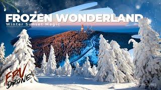 DRONE FPV: FROZEN WONDERLAND | 4K | Winter, Sunset, Magic