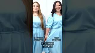 Sukienka rozkloszowana OLIWIA #moda #plussize #fashion #stylist #dress #elegant #model #shortsvideo