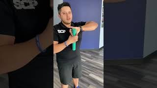 Elbow Exercise Using a TheraBand Flexbar