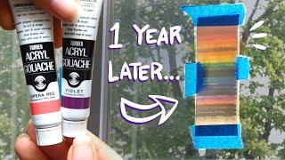 Turner Acryl Gouache after 1 year | Lightfastness test + Q&A