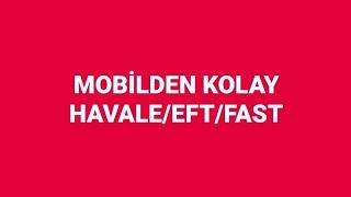 HAVALE-EFT-FAST Nasıl Yapılır. Ziraat Mobil Uygulaması İle Nasıl Yapılır.