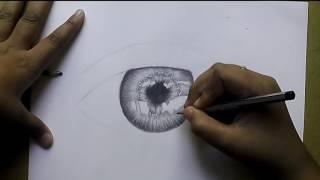 How to draw eye(videono.2) (TIME LAPSE) DRAW BY SHUBHAM RAJ SINGH